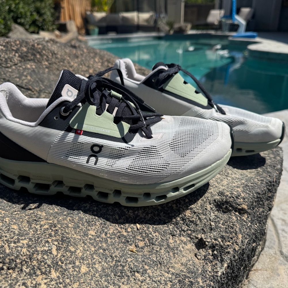 On Running Shoes in Black and Green
